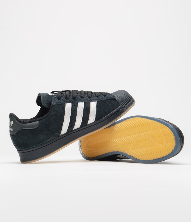 Adidas Superstar ADV Shoes in Core Black and Zero Metallic / Spark