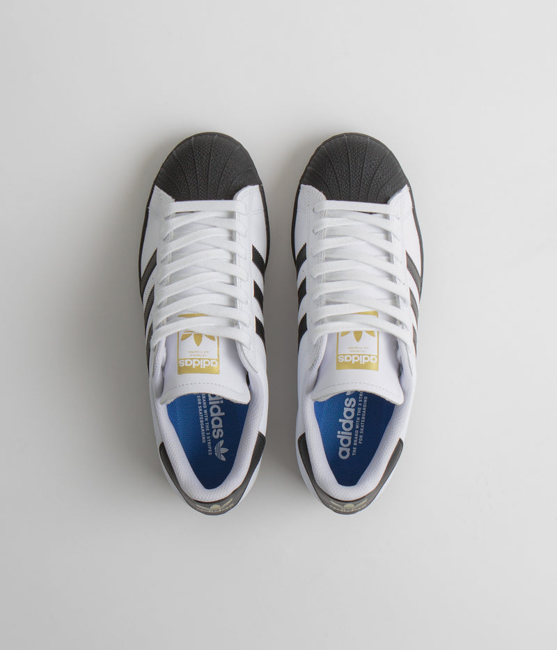 Adidas Superstar ADV Shoes in FWTR White and Core Black / Core Black