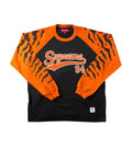 Supreme 'Raglan' Black & Orange Long Sleeve Tee