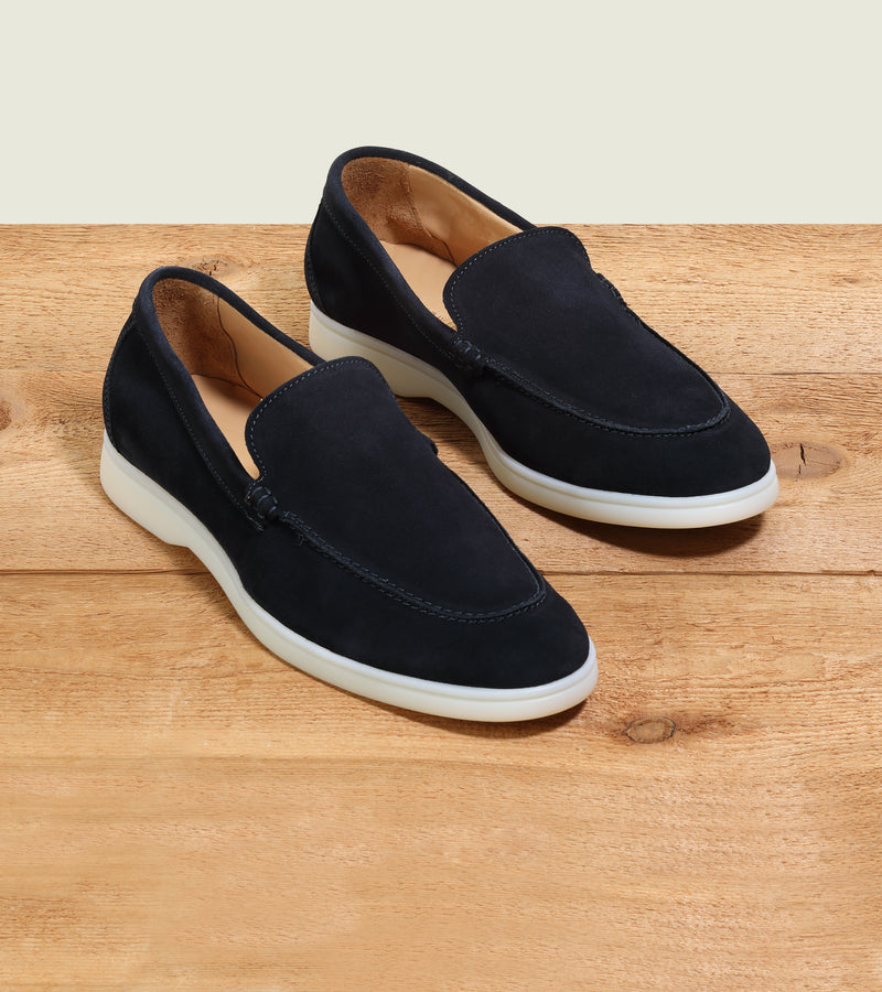 Navy Suede
