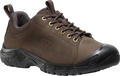 Quarter turn view Men's KEEN Footwear style name Targhee IV Oxford in color JAVA/BLK. Sku: 1031648
