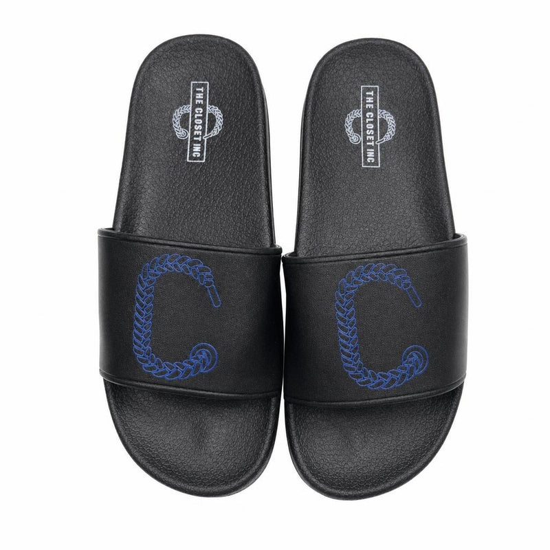 The Closet Inc Slides (Black W Bl)