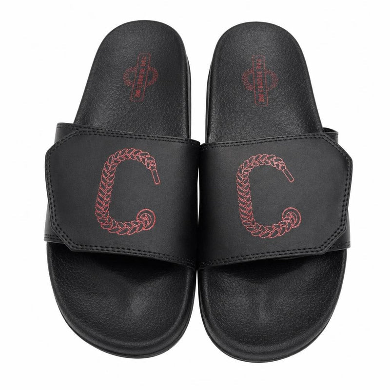 The Closet Inc. Slides (Black W Red)