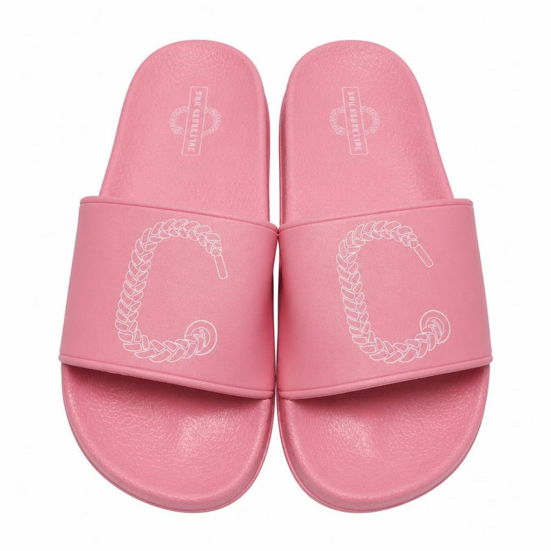 The Closet Inc Slides (Pink W Wh)