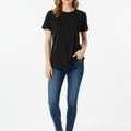 The Closet Inc Women T-Shirt “ Black Plain