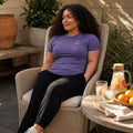 The Closet Inc Women T-Shirt - Orchid With White C