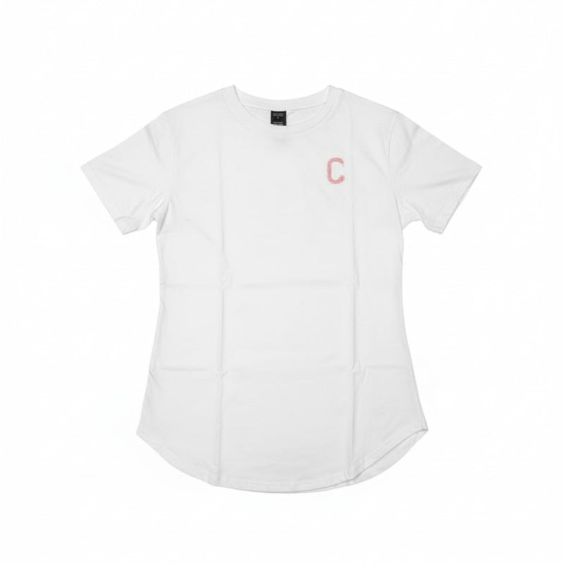 The Closet Inc Women T-Shirt White With Pink C