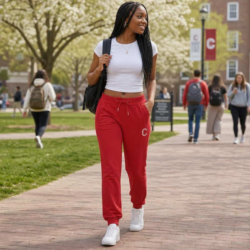The Closet Inc Womens Fleece Zipper " Red