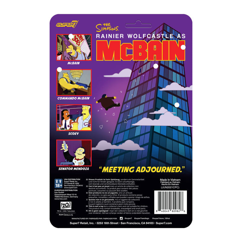 The Simpsons ReAction Wave 1 McBain - Scoey