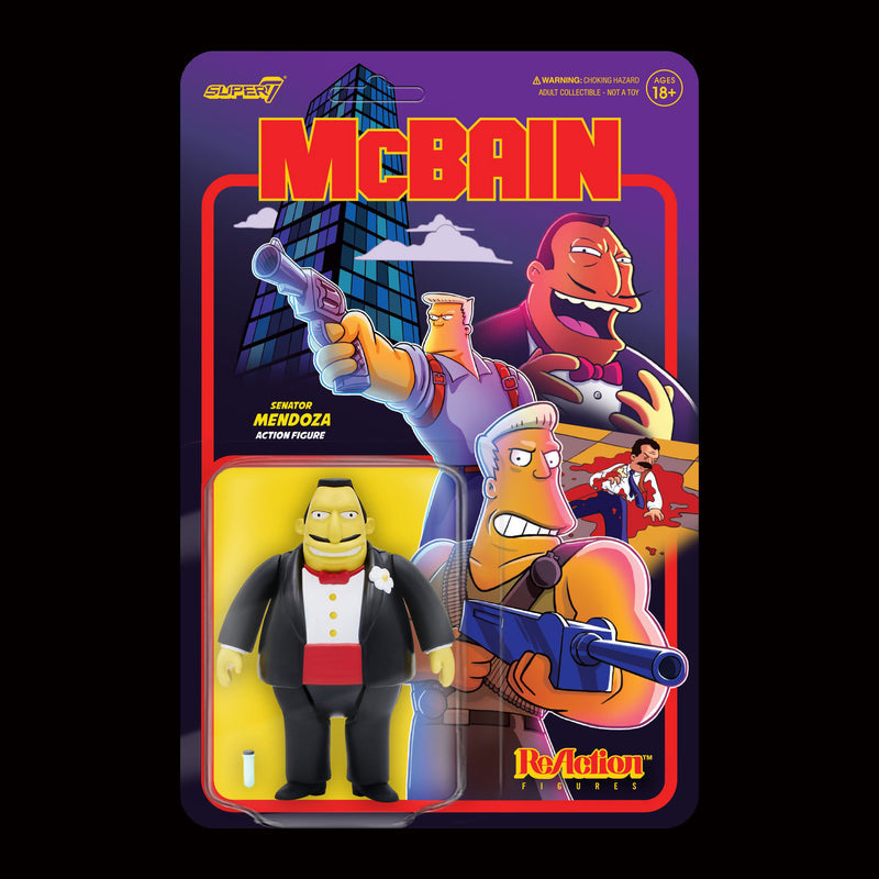 The Simpsons ReAction Wave 1 McBain - Senator Mendoza