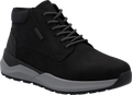 Quarter turn view Men's Rieker Footwear style name Thorben 01 Waterproof in color SCHWARZ. Sku: 06001-00