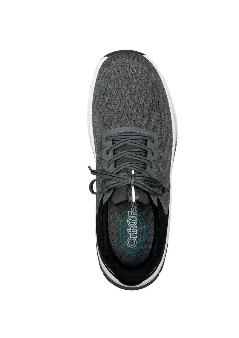Men's Orthofeet Footwear in Grey. Sku: 20017-4E
