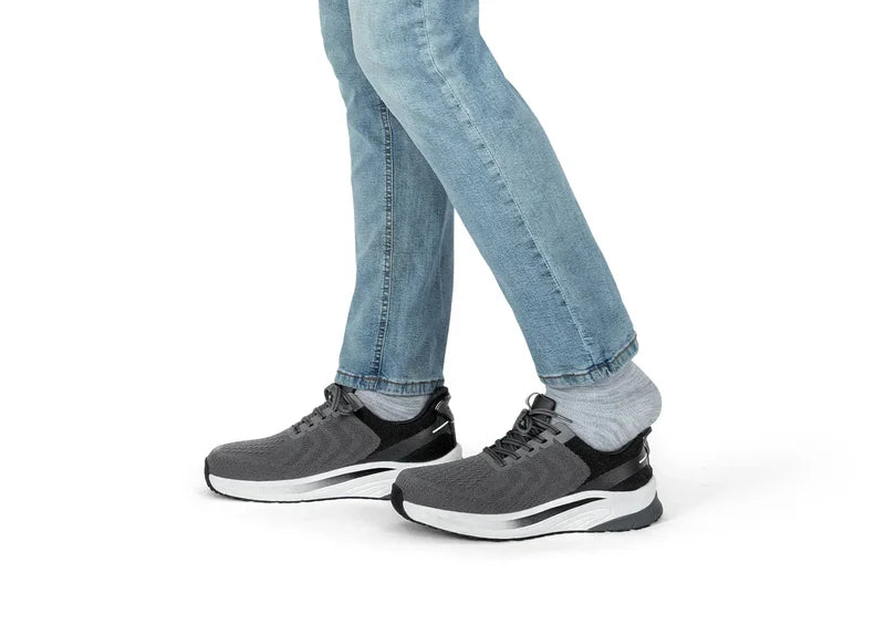 Men's Orthofeet Footwear in Grey. Sku: 20017-4E