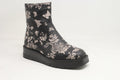 Women's Django & Juliette Tiran in Black & Milk Flower Leather. Sku: DJ21021C8ILE