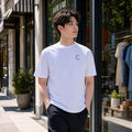 TMen's White Tee Basic (Blue)