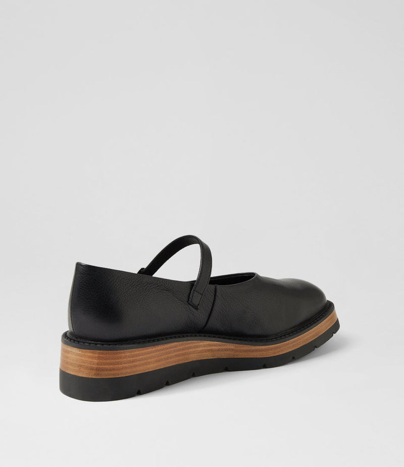 Women's Django & Juliette Tonk in Black-Natural & Black Leather-Sole. Sku: DJ21018CEWC5
