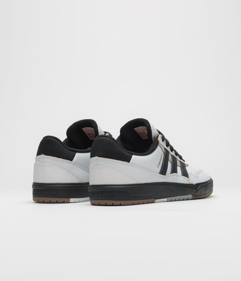 Adidas Tyshawn II Shoes in Crystal White and Core Black / Solid Grey