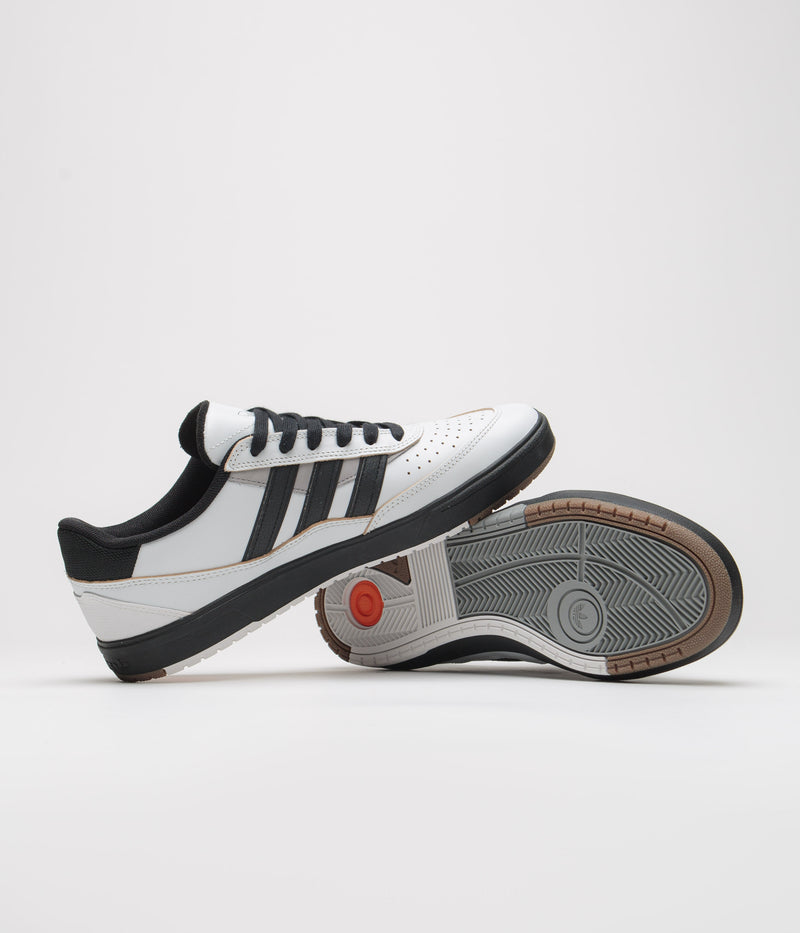 Adidas Tyshawn II Shoes in Crystal White and Core Black / Solid Grey