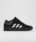 Adidas Tyshawn Shoes in Core Black and Zero Metallic / Spark