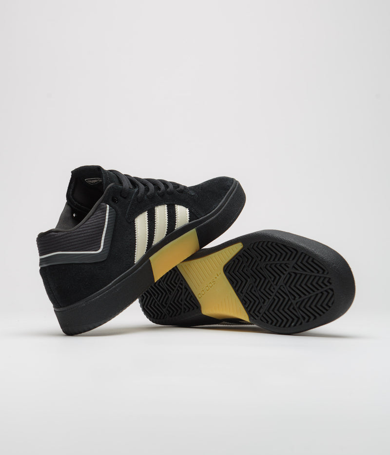 Adidas Tyshawn Shoes in Core Black and Zero Metallic / Spark