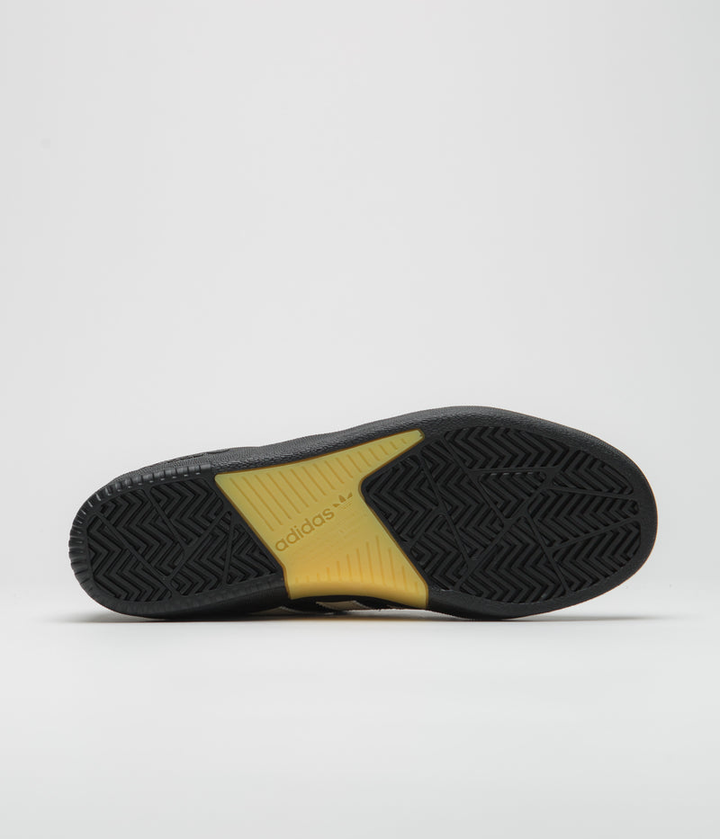 Adidas Tyshawn Shoes in Core Black and Zero Metallic / Spark