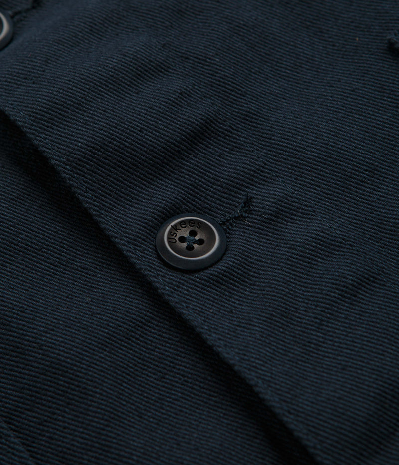 Uskees 3024 Layered Pockets Drill Overshirt in Blueberry
