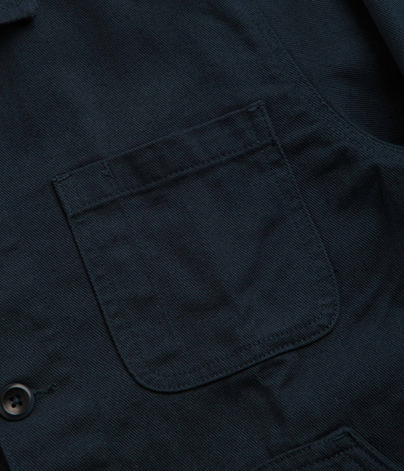 Uskees 3024 Layered Pockets Drill Overshirt in Blueberry