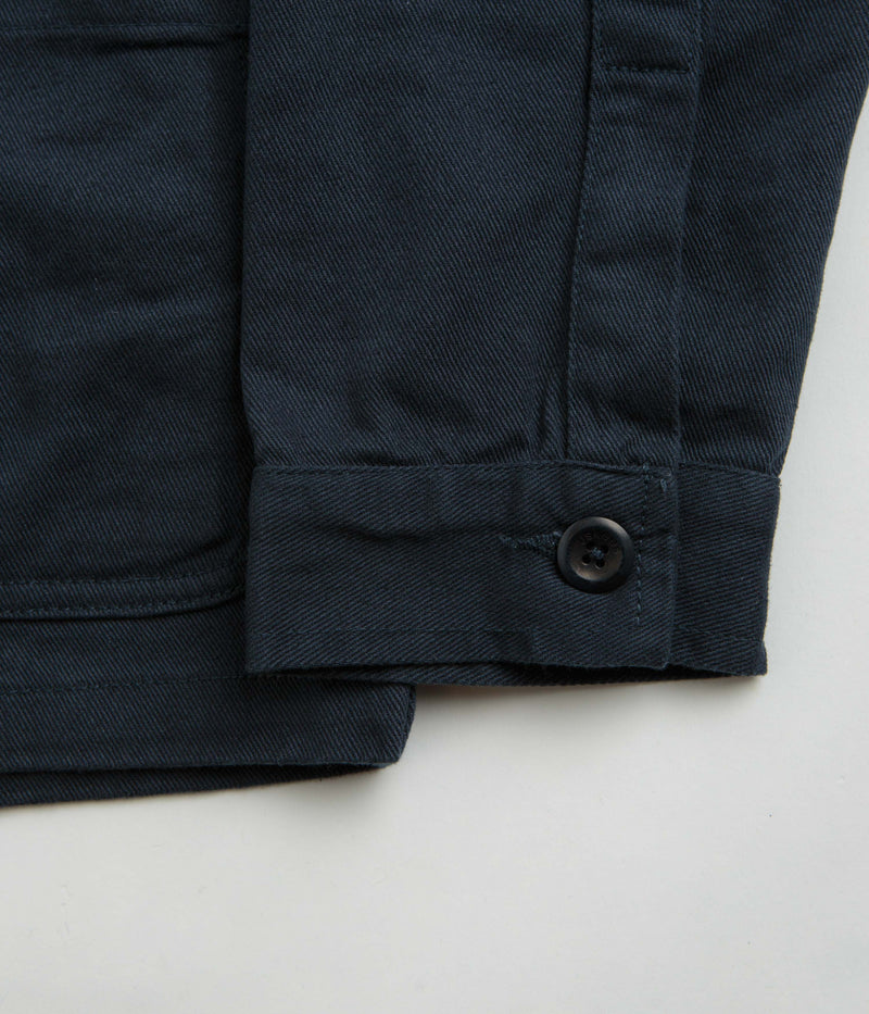 Uskees 3024 Layered Pockets Drill Overshirt in Blueberry