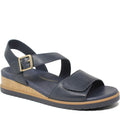 Quarter turn Women's Ziera Footwear style name Vamsy-W in color Navy. Sku: ZR10999DKLLE
