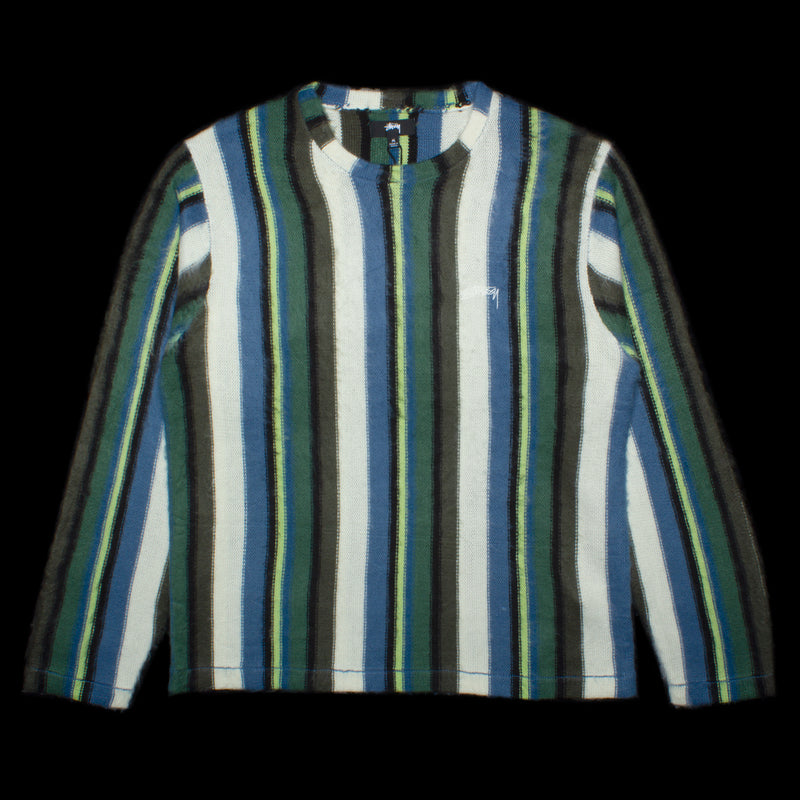 Stussy Vertical Stripe Knit Crew