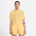 Women's Nike Air Printed Mesh Short-Sleeve Crop Top