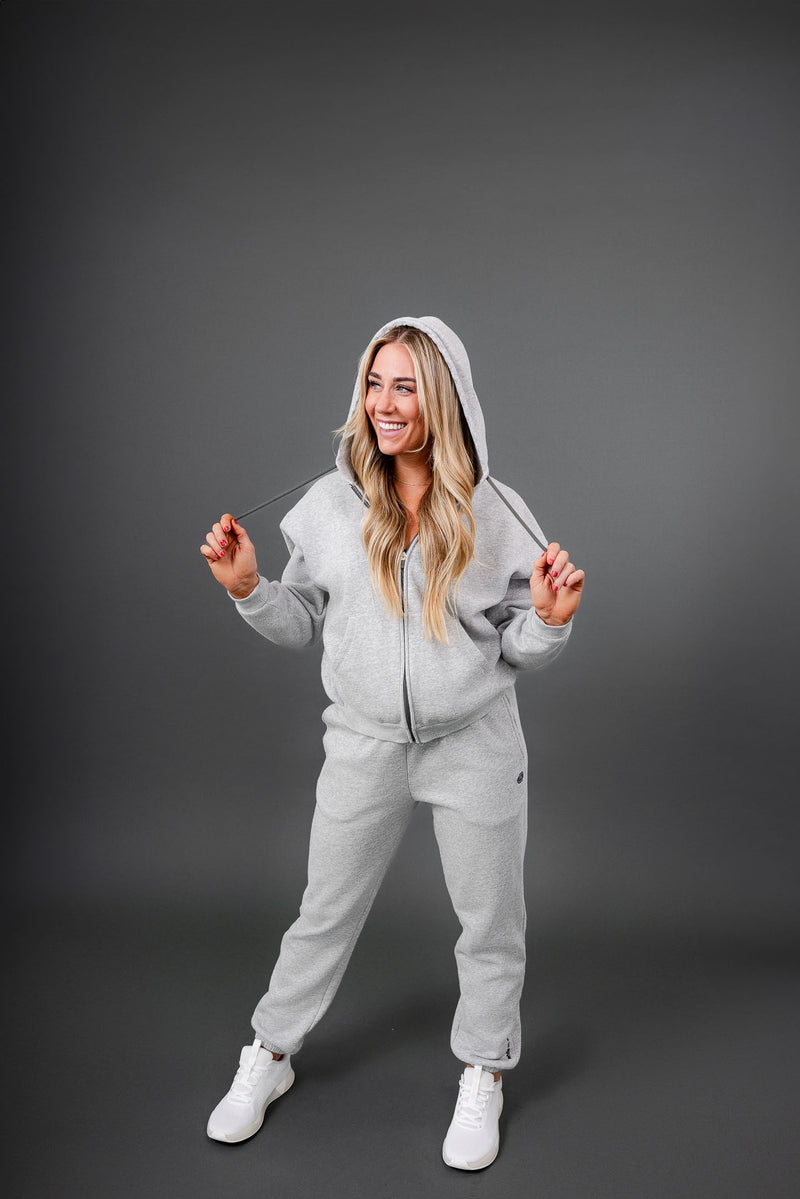 women's basis zip-up hoodie