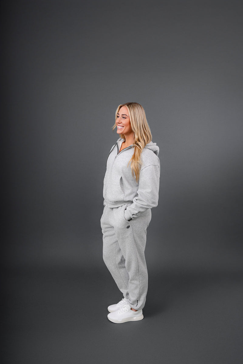 women's basis zip-up hoodie