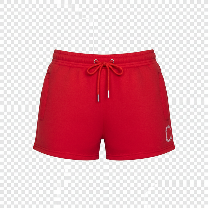 Women's TCI Red Shorts (WHT)