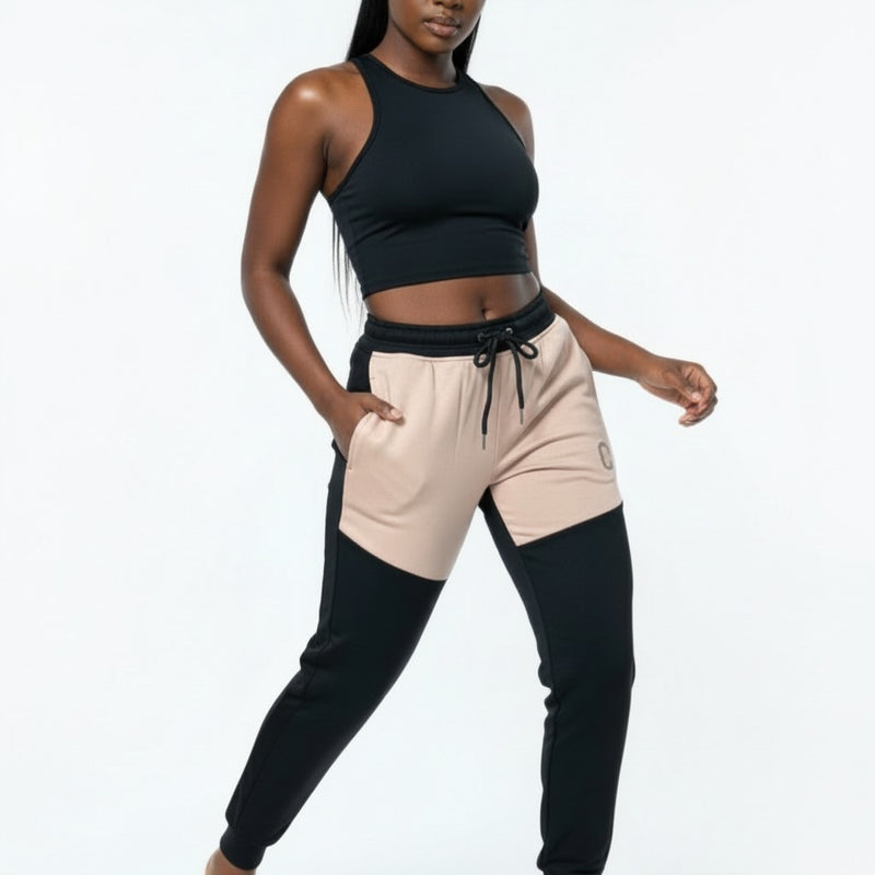 Women's TCI Tech Fleece Zip Pants (Sand/Black)
