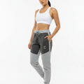 Women's The Closet Inc. Tech Fleece Zip Pants - Char/Grey