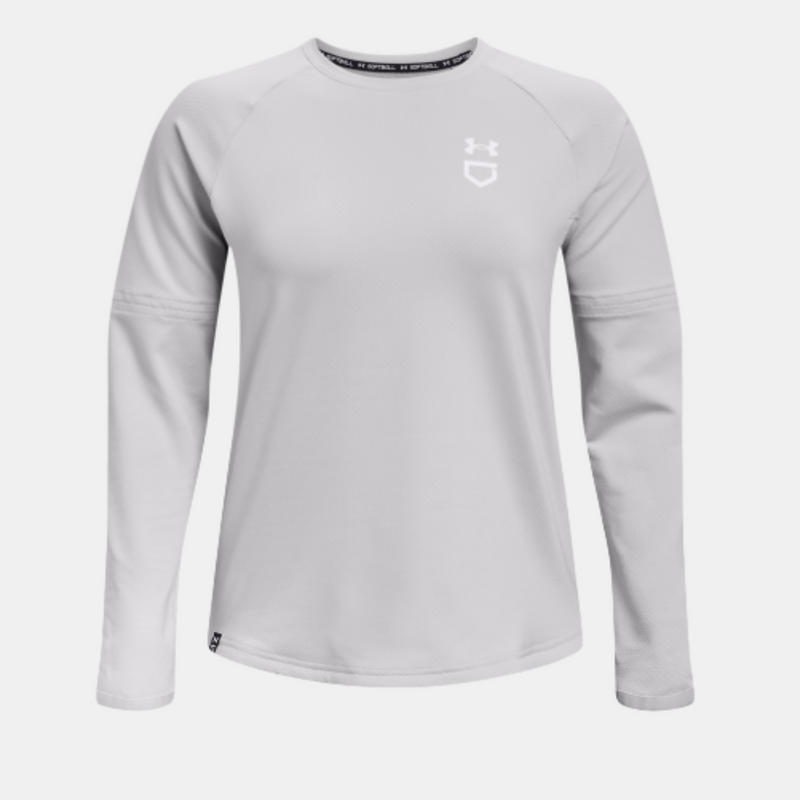 Women's Under Armour Utility Waffle Crew "Halo Gray"