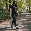 Womens The Closet Inc. T-Shirt Black With Clear C
